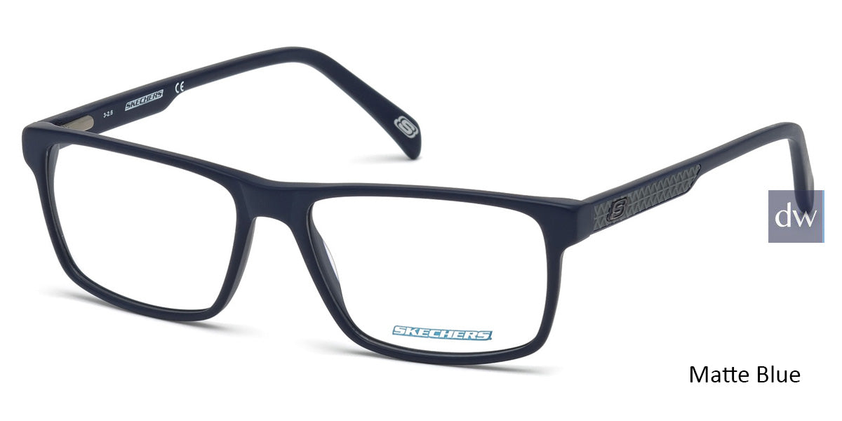 Matte Blue Skechers SE3199 Eyeglasses.