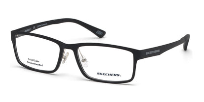 Matte Black Skechers SE3225 Eyeglasses.