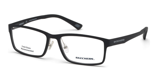 Matte Black Skechers SE3225 Eyeglasses.