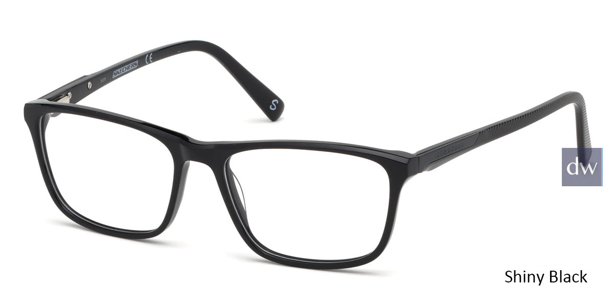 Shiny Black Skechers SE3231 Eyeglasses.