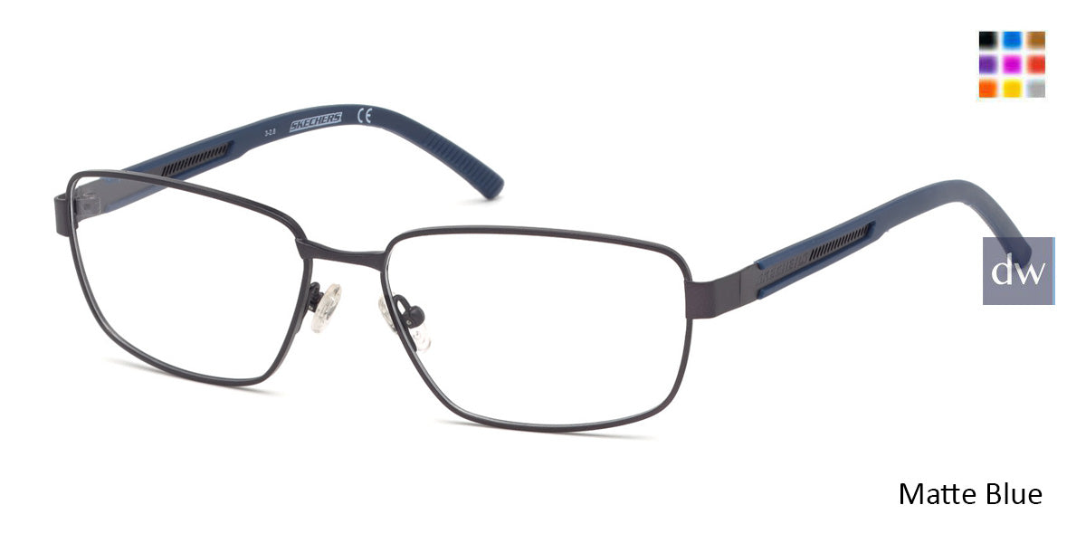 Matte Blue Skechers SE3234 Eyeglasses.