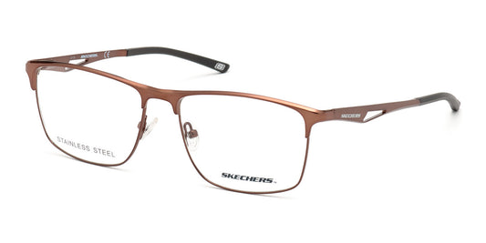 Matte Dark Brown Skechers SE3246 Eyeglasses.
