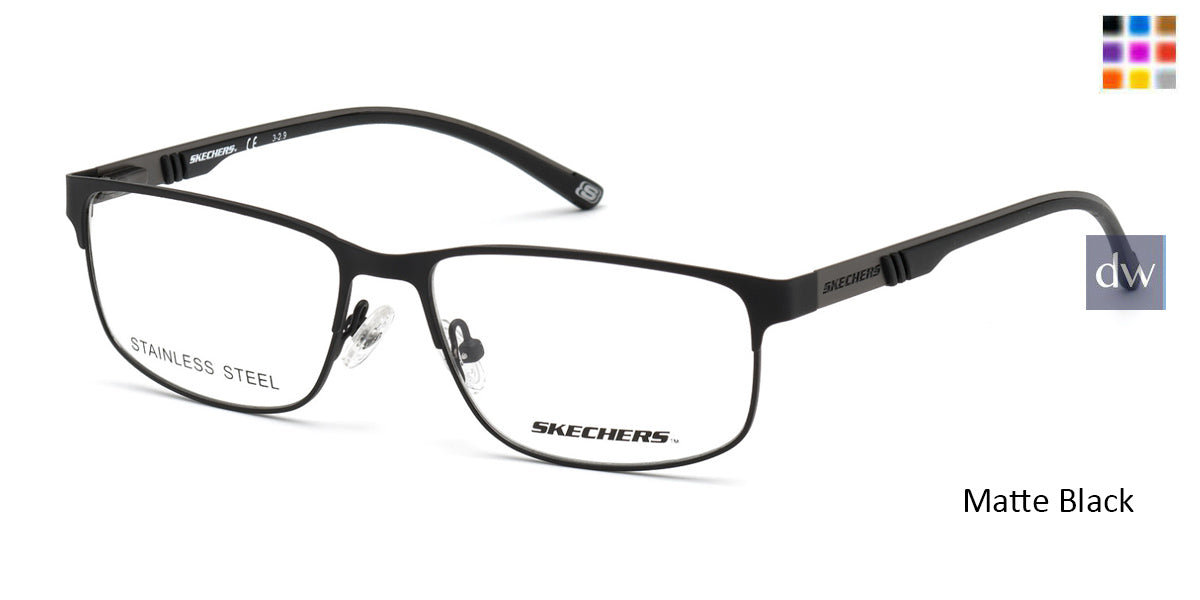 Matte Black Skechers SE3270 Eyeglasses