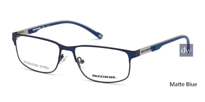 Matte Blue Skechers SE3270 Eyeglasses