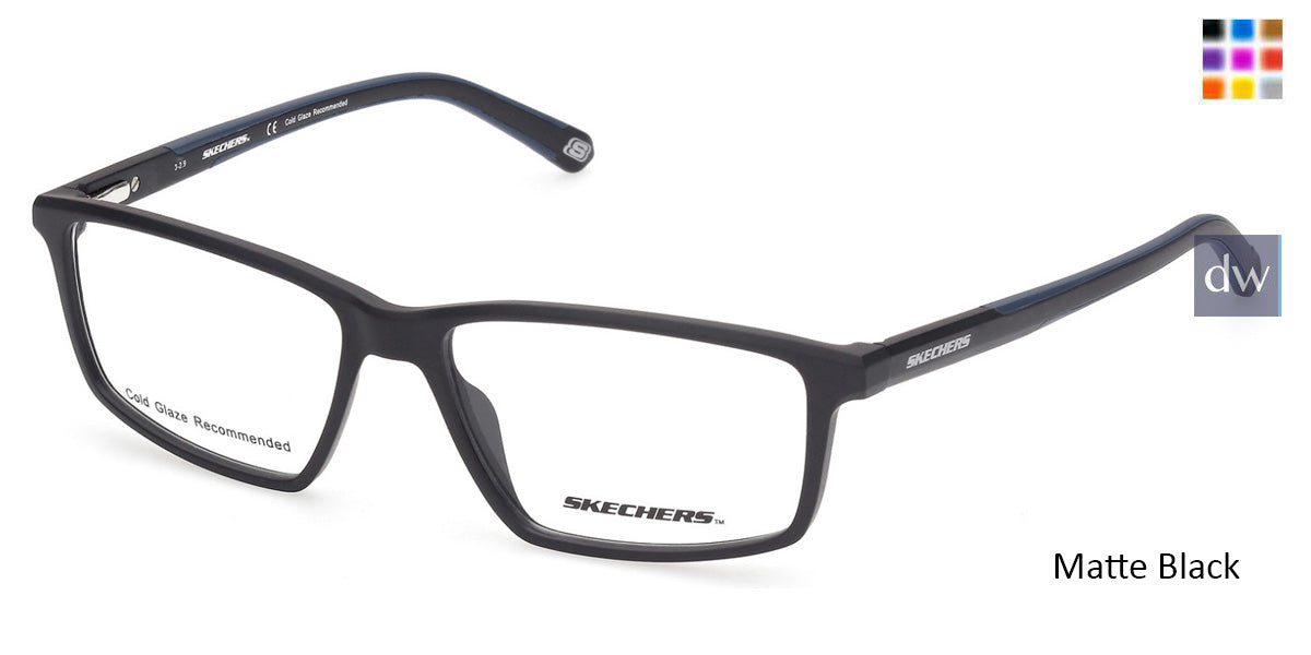 Matte Black Skechers SE3275 Eyeglasses