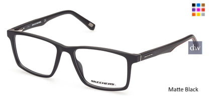 Matte Black Skechers SE3301 Eyeglasses