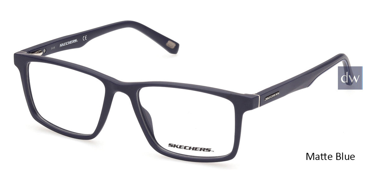 Matte Blue Skechers SE3301 Eyeglasses