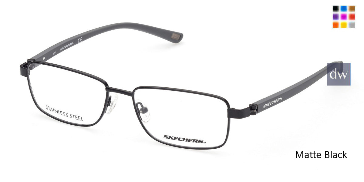 Matte Black Skechers SE3303 Eyeglasses