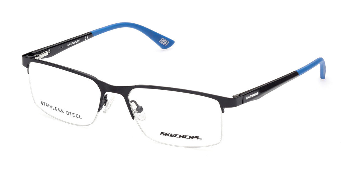 Shiny Black Skechers SE3306 Eyeglasses