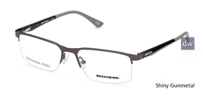 Shiny Gunmetal Skechers SE3306 Eyeglasses