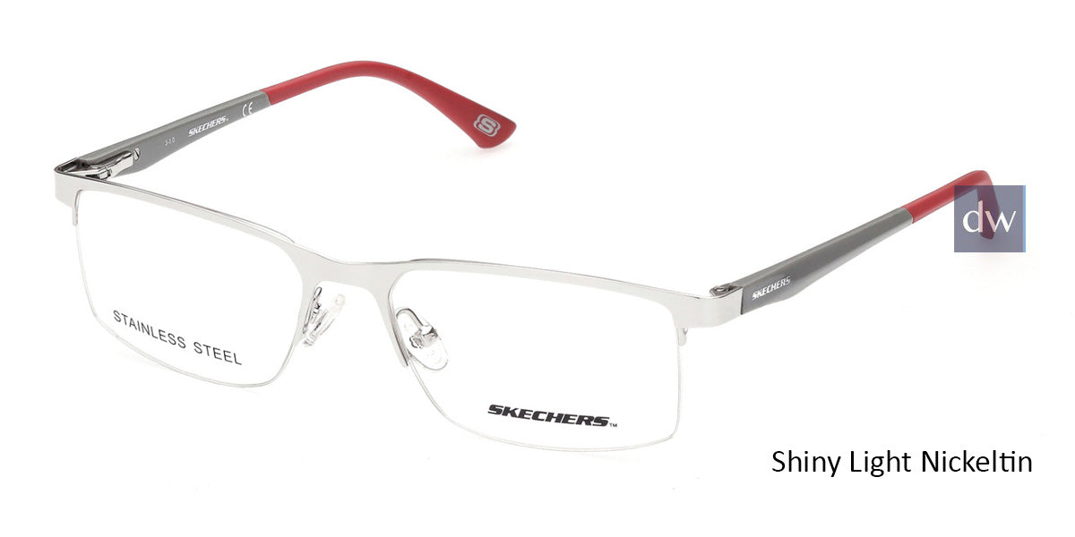 Shiny Light Nickeltin Skechers SE3306 Eyeglasses
