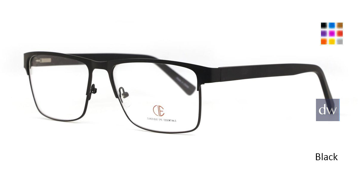 Black CIE SEC138 Eyeglasses.