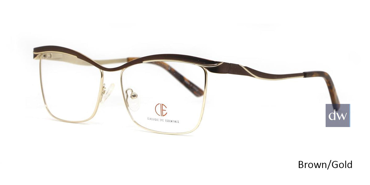 Brown/Gold CIE SEC142 Eyeglasses.