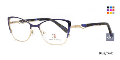 Blue/Gold CIE SEC143 Eyeglasses.