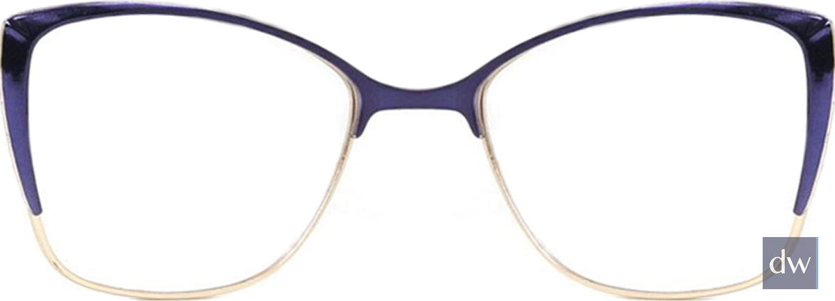Blue/Gold CIE SEC143 Eyeglasses.