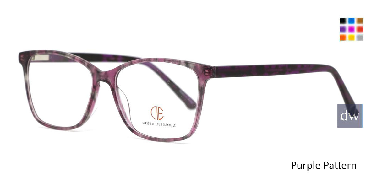 Purple Pattern CIE SEC144 Eyeglasses.