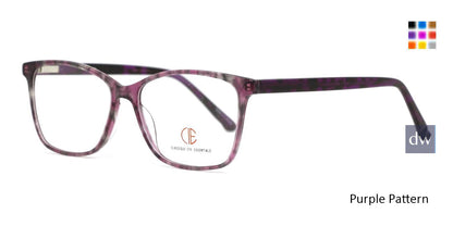 Purple Pattern CIE SEC144 Eyeglasses.