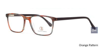 Orange Pattern CIE SEC146 Eyeglasses.