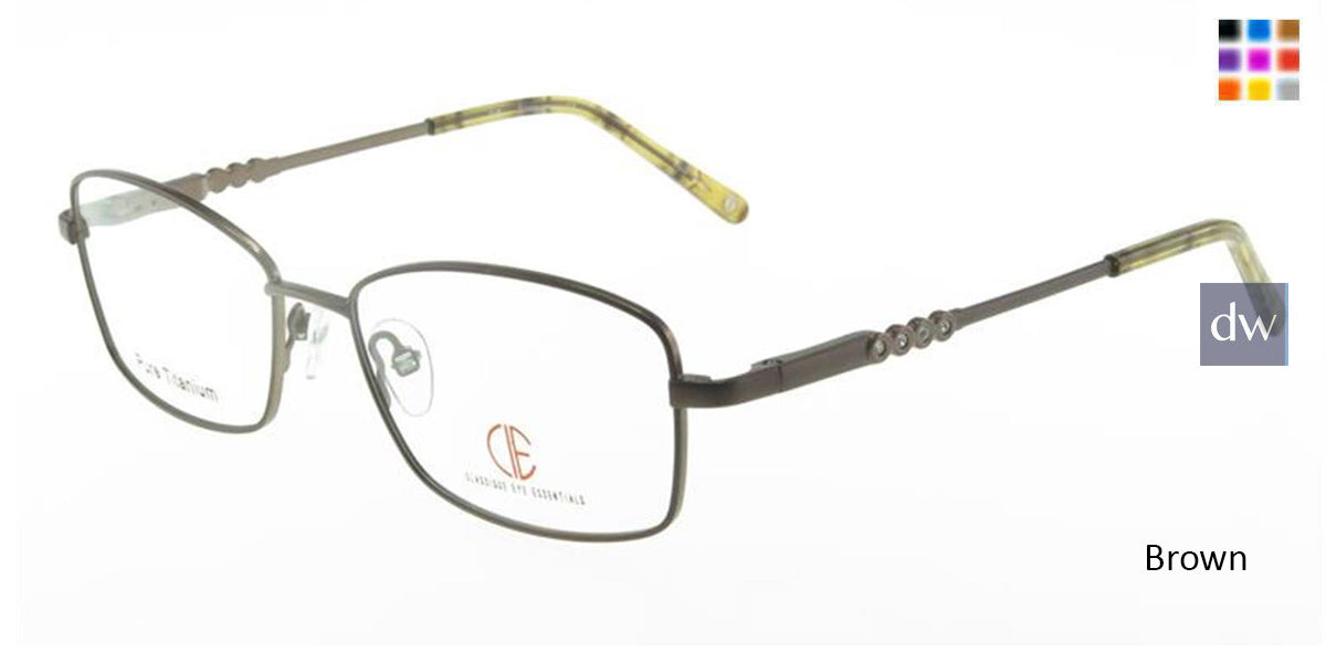 Brown CIE SEC323T Eyeglasses