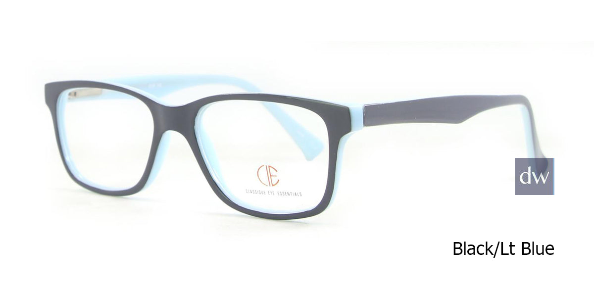 Black/Lt Blue CIE SEC501 Eyeglasses -Teenager.