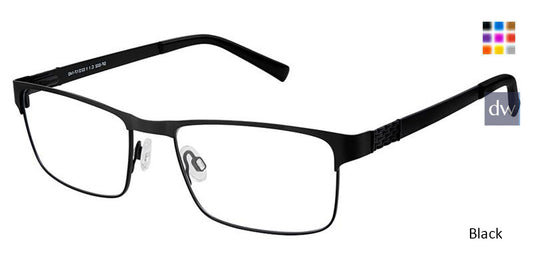 Black Superflex SF-502 Eyeglasses.
