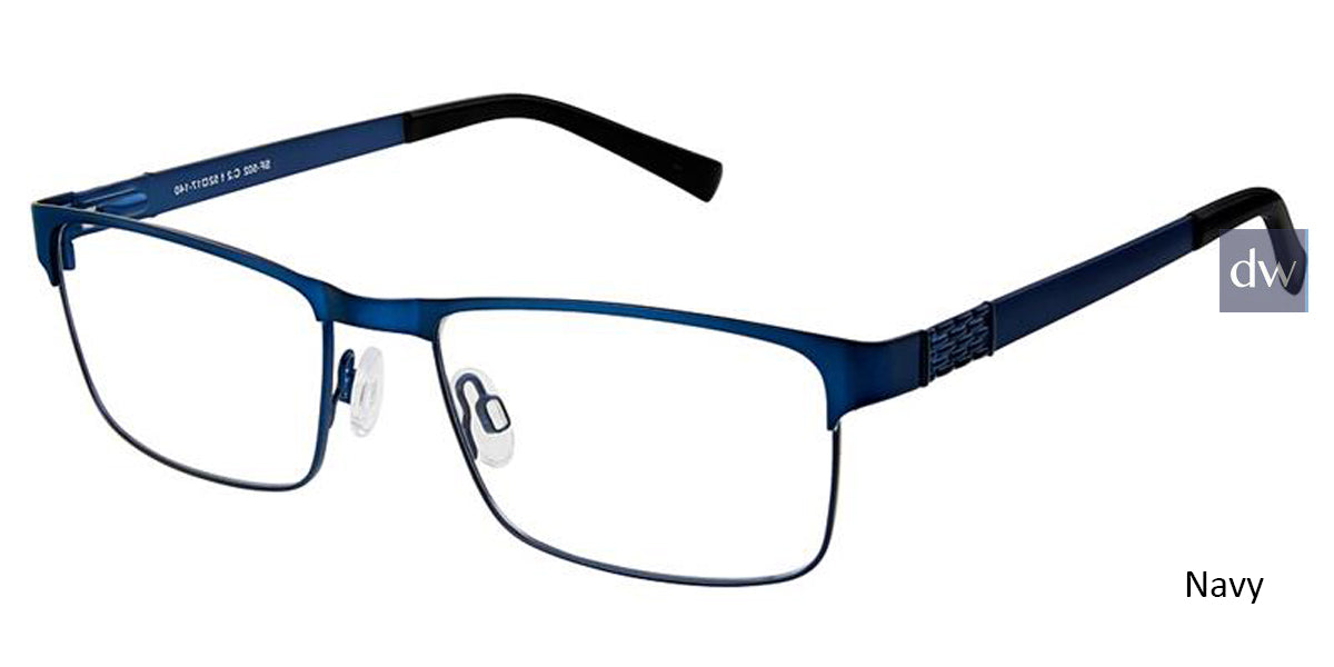 Navy Superflex SF-502 Eyeglasses.