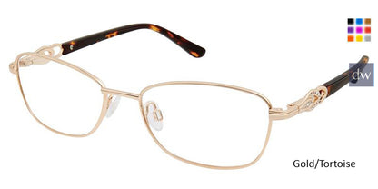 Gold Tortoise Superflex SF-530 Eyeglasses.
