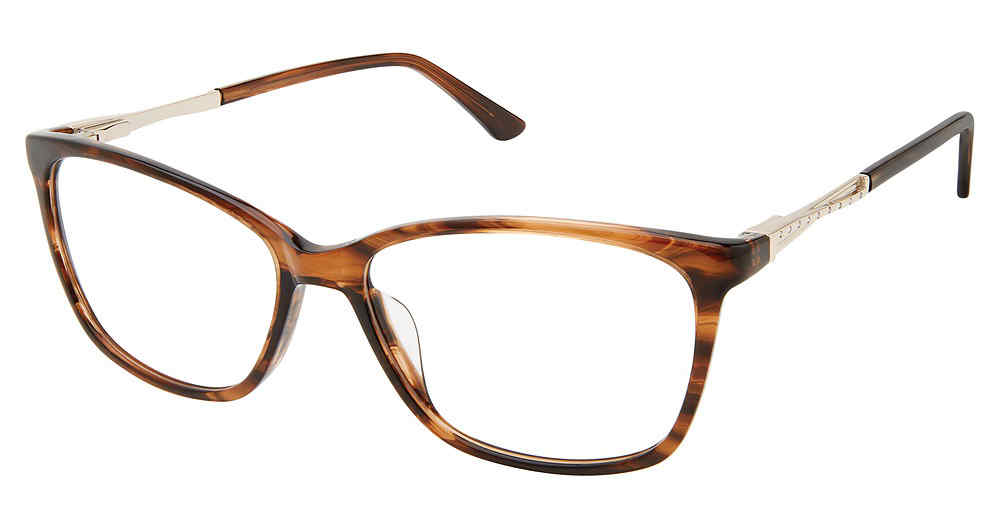 BROWN-GOLD SUPERFLEX SF-613 Eyeglasses