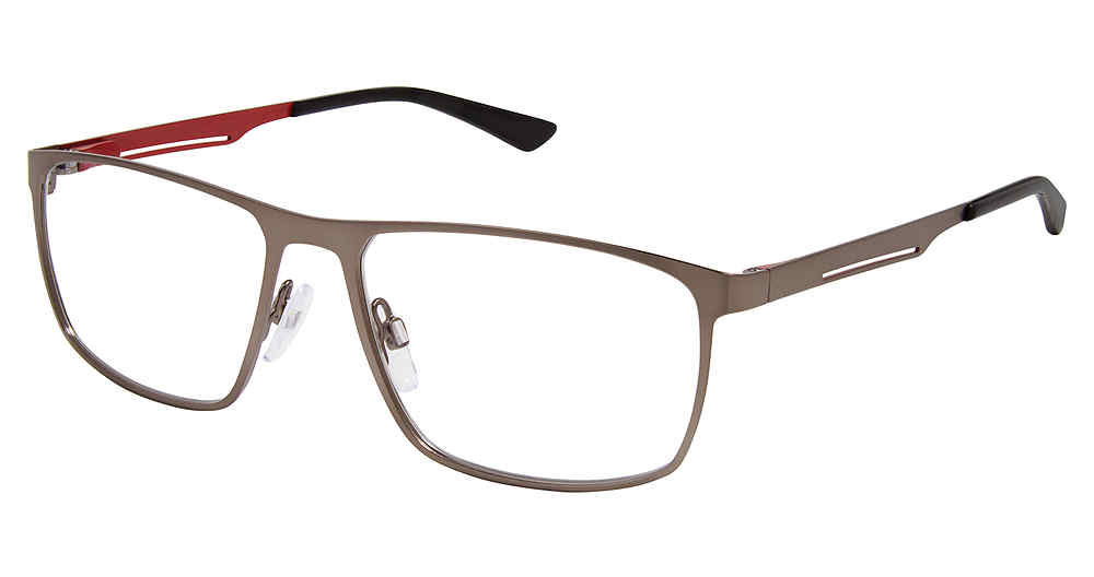 CHARCOAL-RED SUPERFLEX SF-618 Eyeglasses