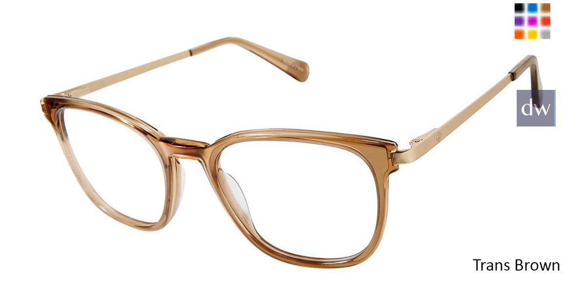 Trans Brown Sperry SHEARWATER Eyeglasses.