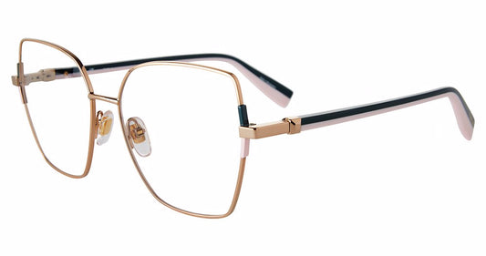 SHINY COPPER GOLD Furla VFU726 Eyeglasses