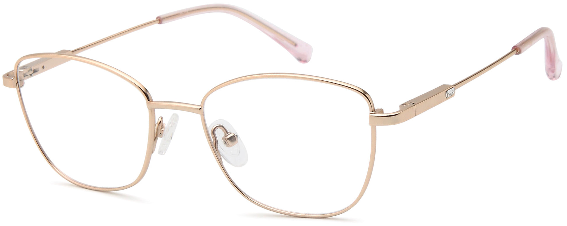 Gold:
Capri SIMPLY LITE SL112 Geometric Eyeglasses in Gold — bold women's metal frame
