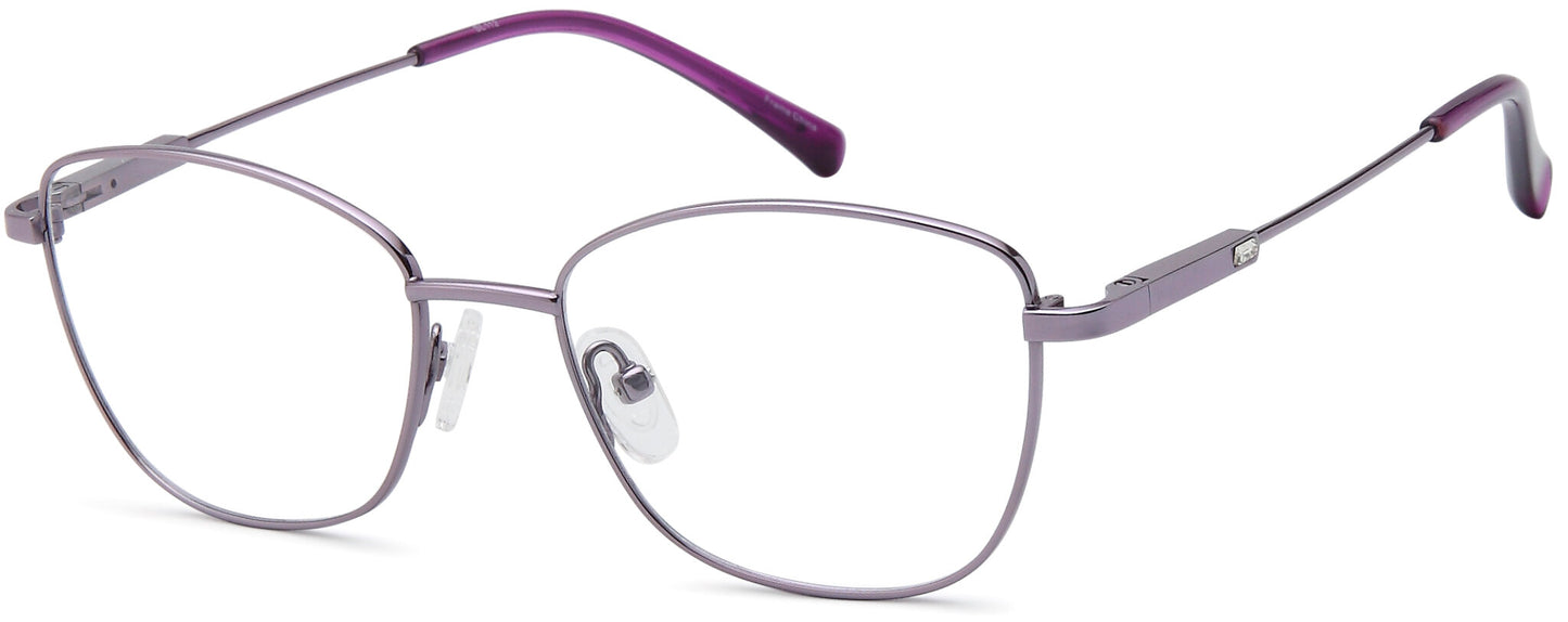 Violet:
Capri SIMPLY LITE SL112 Geometric Eyeglasses in Violet — bold women's metal frame
