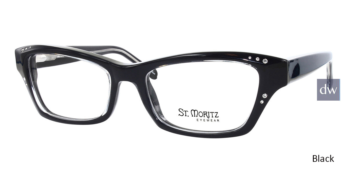 Black ST. Moritz APRIL Eyeglasses.