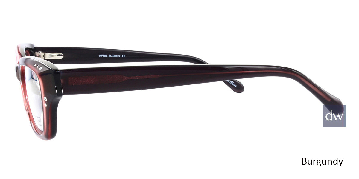 Burgundy ST. Moritz APRIL Eyeglasses.