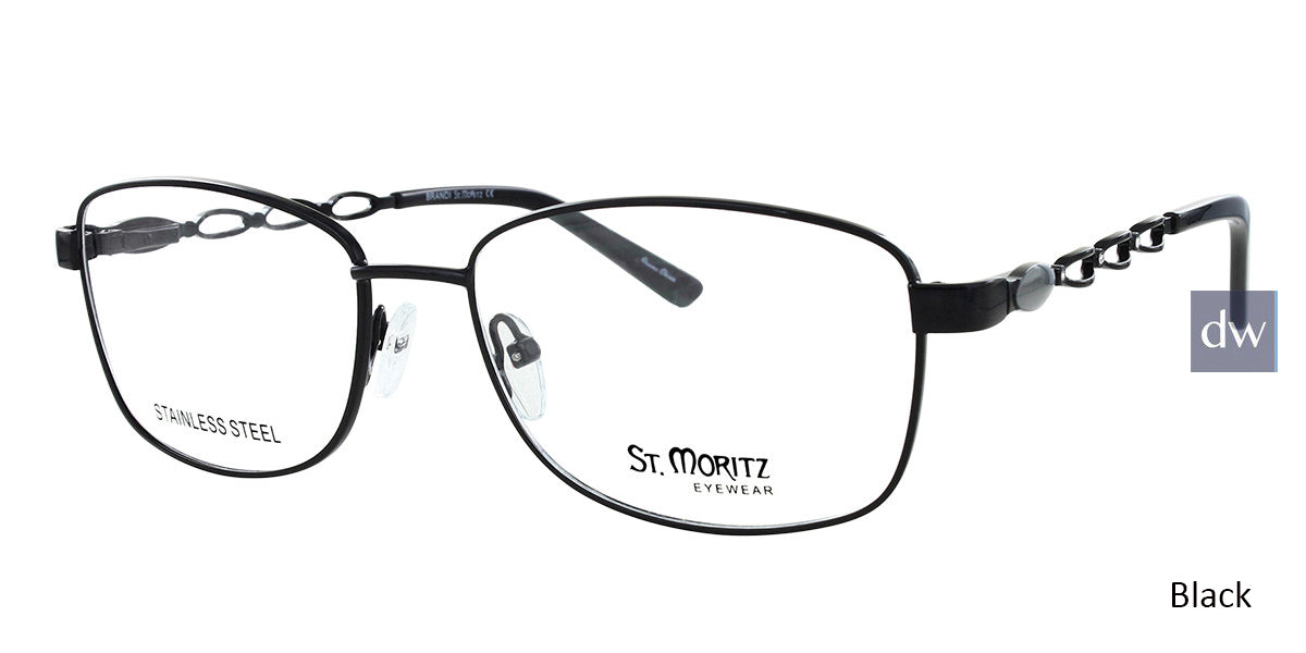 Black ST. Moritz BRANDI Eyeglasses.