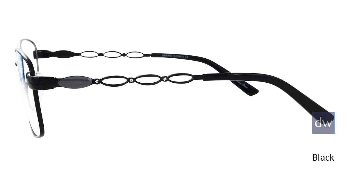 Black  ST. Moritz BRANDI Eyeglasses.