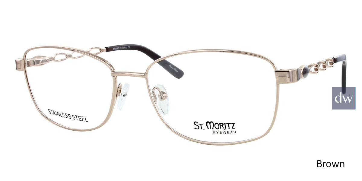 Brown  ST. Moritz BRANDI Eyeglasses.