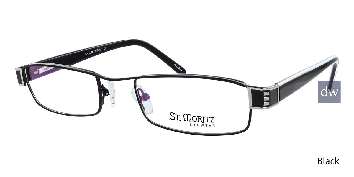 Black ST. MORITZ Calista Eyeglasses.