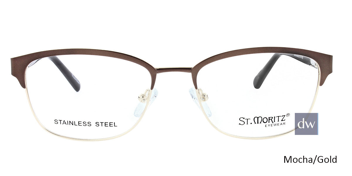 Mocha/Gold ST. MORITZ Cherie Eyeglasses.