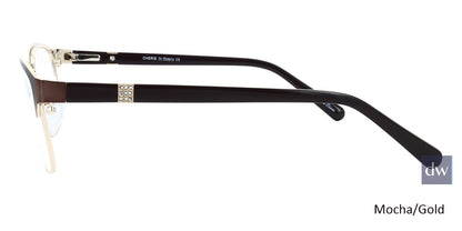 Mocha/Gold ST. MORITZ Cherie Eyeglasses.
