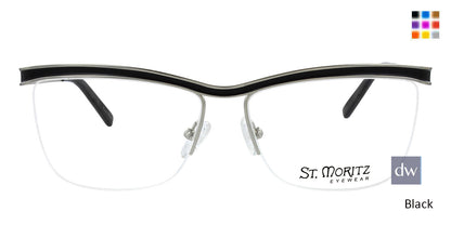 Black ST. Moritz CHRISTINA Eyeglasses.