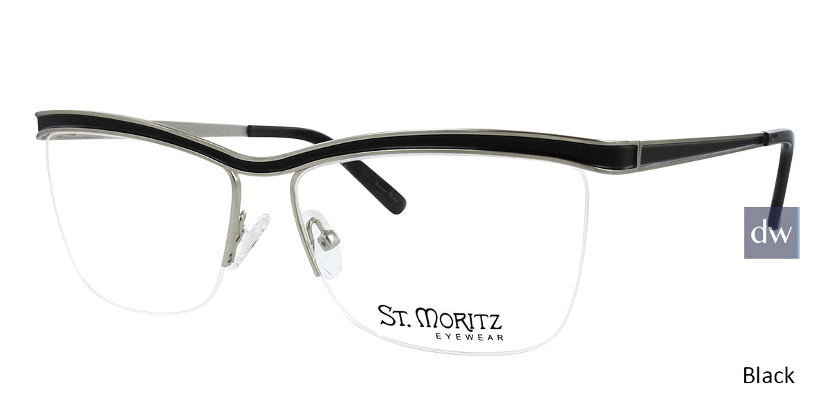 Black ST. Moritz CHRISTINA Eyeglasses.