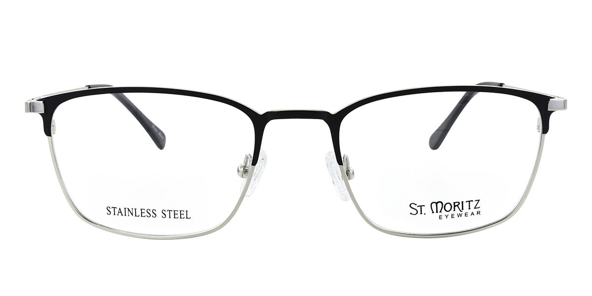 Black/Silver ST. Moritz ENZO Eyeglasses.