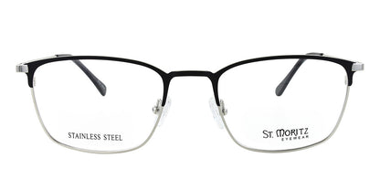 Black/Silver ST. Moritz ENZO Eyeglasses.