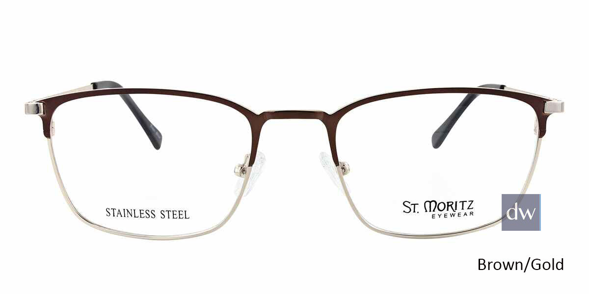 Brown/Gold ST. Moritz ENZO Eyeglasses.