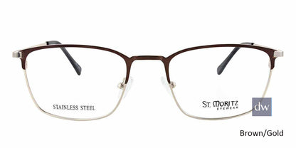 Brown/Gold ST. Moritz ENZO Eyeglasses.