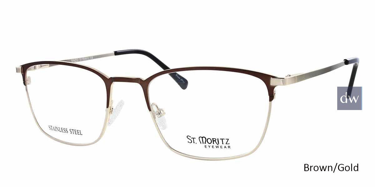 Brown/Gold ST. Moritz ENZO Eyeglasses.