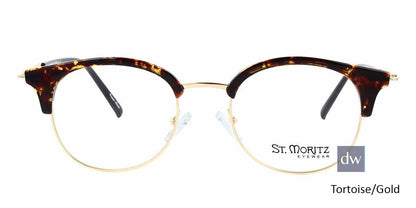 Tortoise/Gold ST. MORITZ Hayden Eyeglasses - Teenager.
