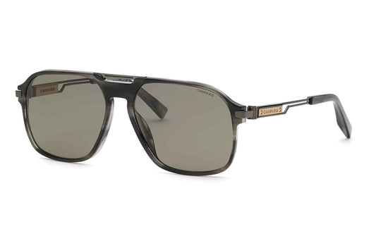 STRIPPED GREY BLACK          Chopard SCH347 Sunglasses